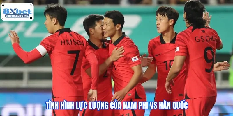 Tình hình lực lượng của Nam Phi vs Hàn Quốc